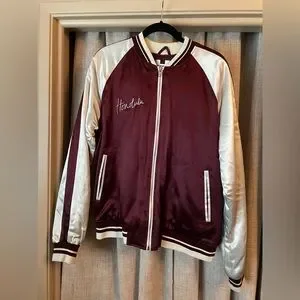 Topman Jackets Coats Topman Embroidered Satin Souvenir